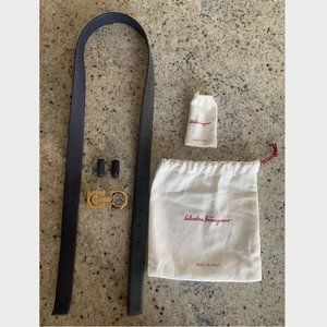 Salvatore Ferragamo Ceylon Reversible Leather Belt